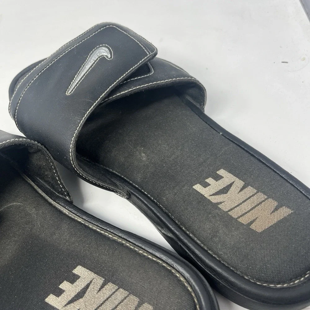 Nike COMFORT Slide 2 Sandal Men's Size 14 Black/ Silver 415205 002